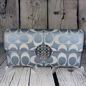 Vintage Y2K Coach Alexandra Signature Slim Envelope Wallet